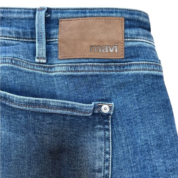 MAVI Jeans Mens 40x30 Jake Slim Straight Leg Distressed Medium Wash Blue - Picture 7 of 14